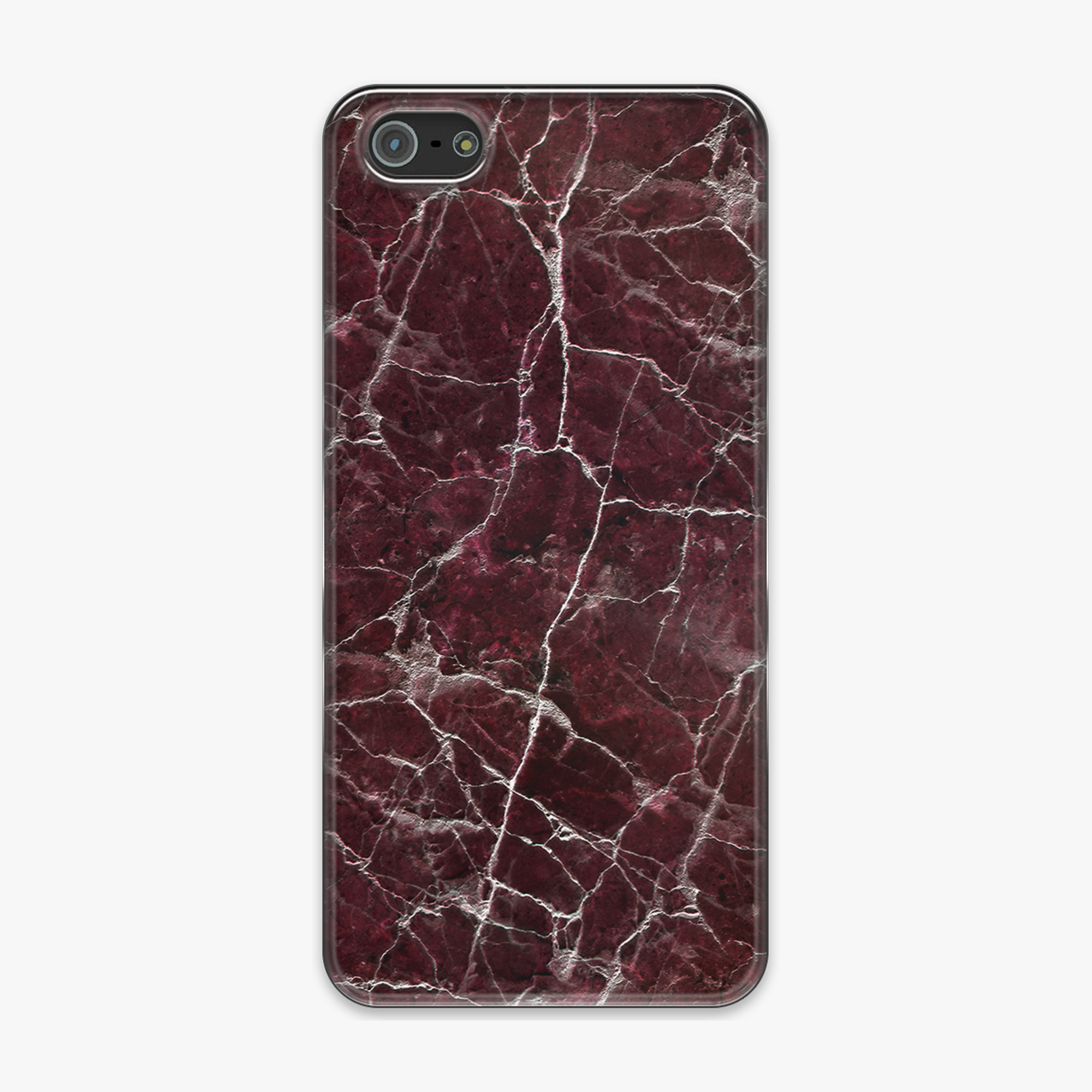 Tough iPhone 5 Phone Case - Dark Brown Marble
