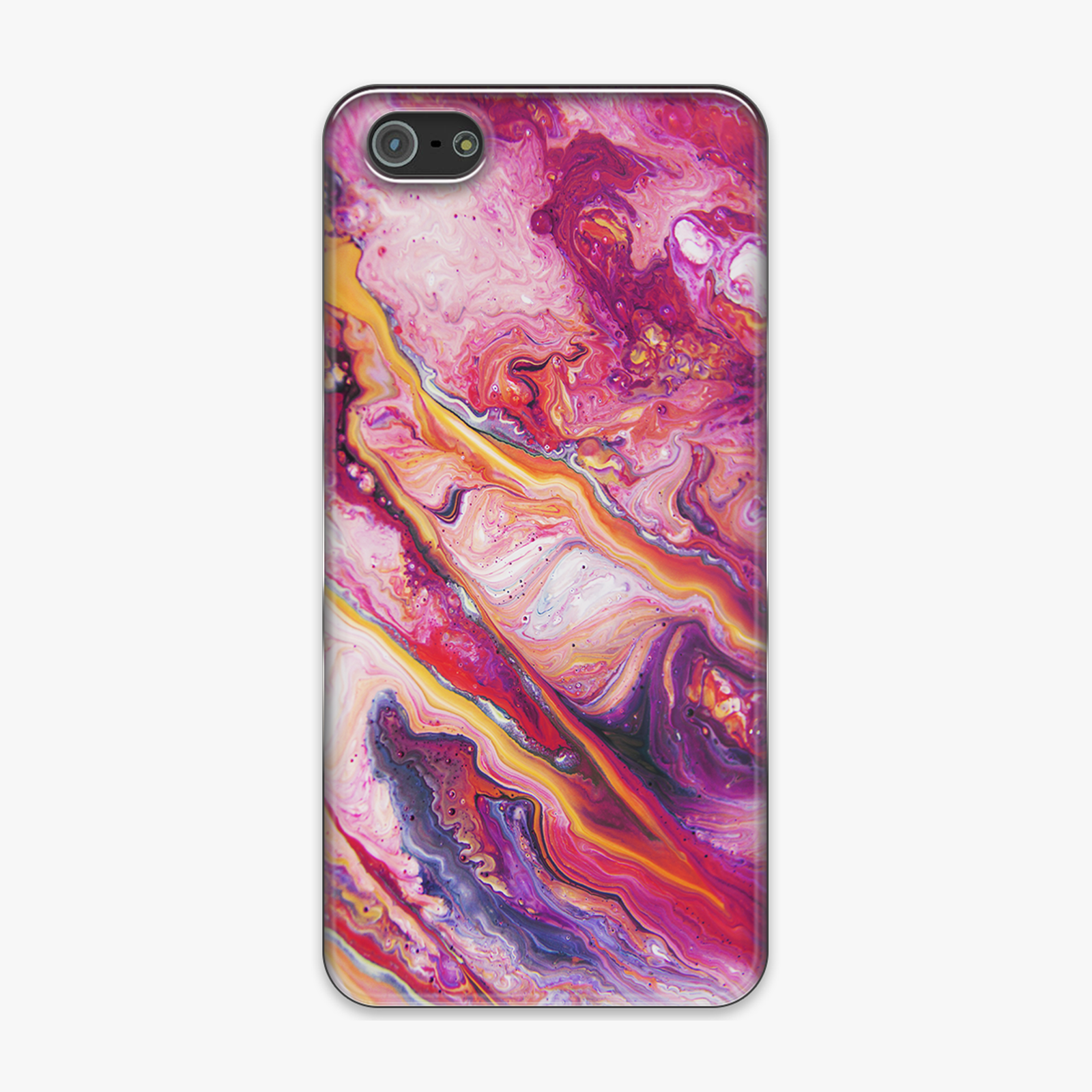 Tough iPhone 5 Phone Case - Pink and Purple Marble