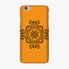 Snap iPhone 6  Phone Case - Flower Design With Orange Background