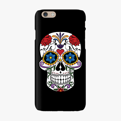 Snap iPhone 6  Phone Case - Skull Artwork With Black Background