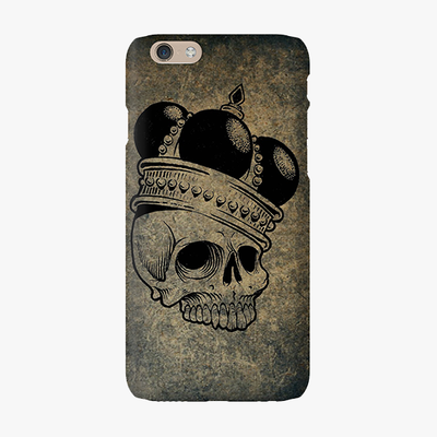 Tough iPhone 6  Phone Case - Skull  With Crown