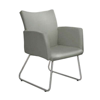 Soft Single Tub Chrome Sled Chair