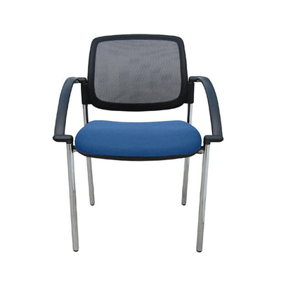 Titanium Mesh Back Chair with Arms