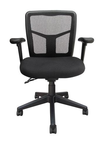 Tran Mesh Medium Back Black Base Levered Seat