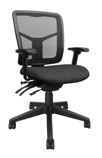 Tran Mesh Medium Back Black Base Seat