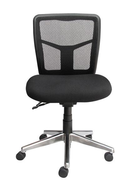 Tran Mesh Medium Back Chrome Base Seat