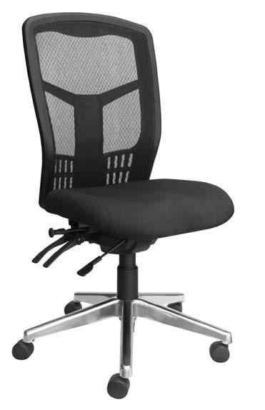 Tran Mesh High Back Chrome Base Levered Seat
