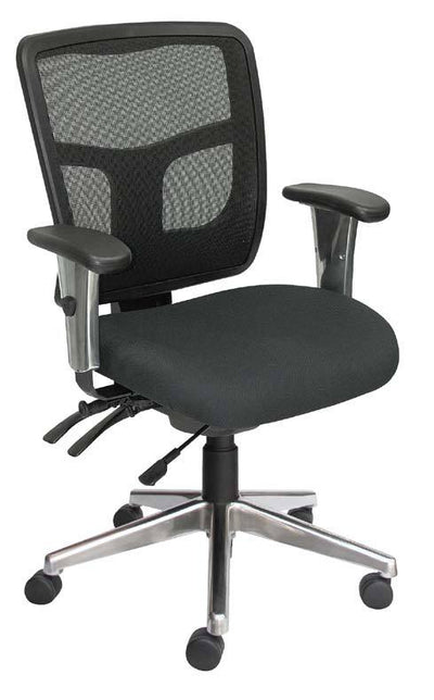 Tran Mesh Medium Back Chrome Base Seat