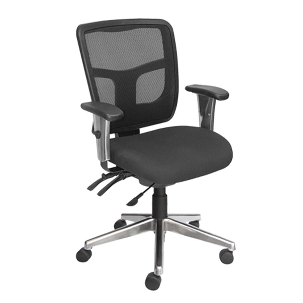 Tran Mesh Back Office Chair with Chrome Arm