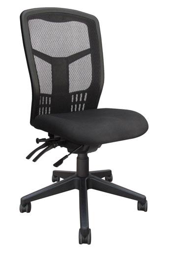 Tran Mesh High Back Black Base Levered Seat